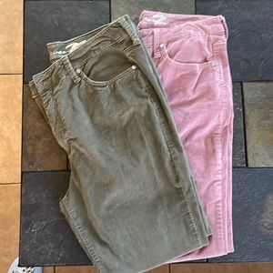 Seven 7 corduroy pants -2 pair